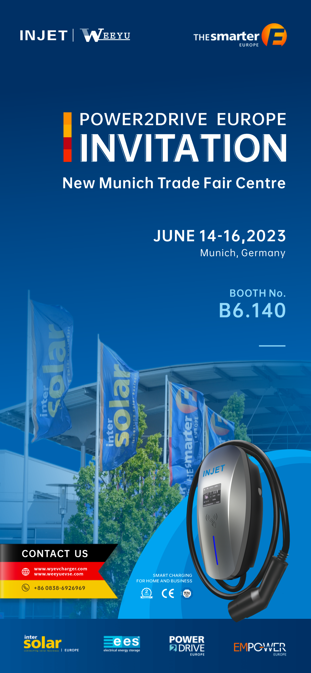 Invitation au salon Power2Drive Europe 2023 à Munich